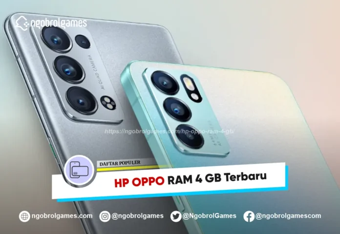 HP OPPO Ram 4 GB