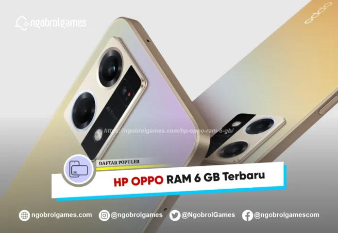 HP OPPO Ram 6 GB