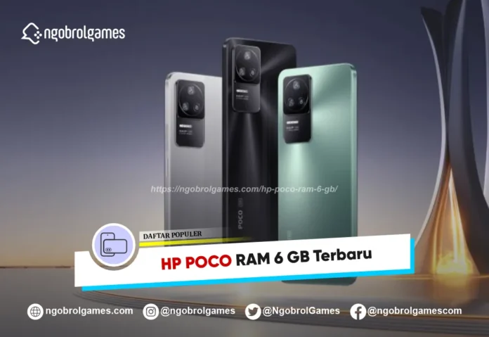 HP Poco RAM 6 GB