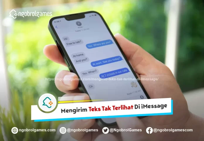 Mengirim Teks Tak Terlihat Di iMessage