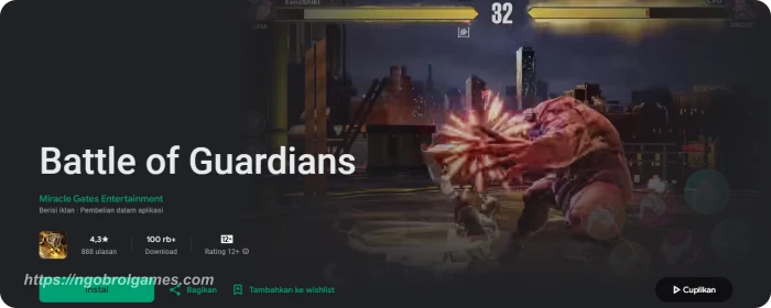 battle of guardians - ngobrol games