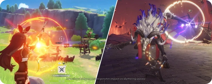 Genshin Impact VS Wuthering Waves Gameplay