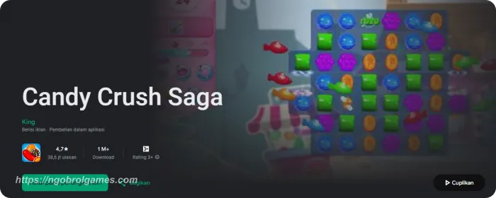 candy crush saga - ngobrol games