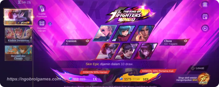 king of fighters - ngobrol games