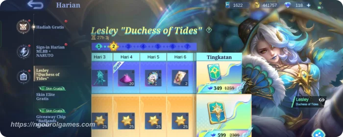 event mobile legends terbaru skin covenat lesley - ngobrol games