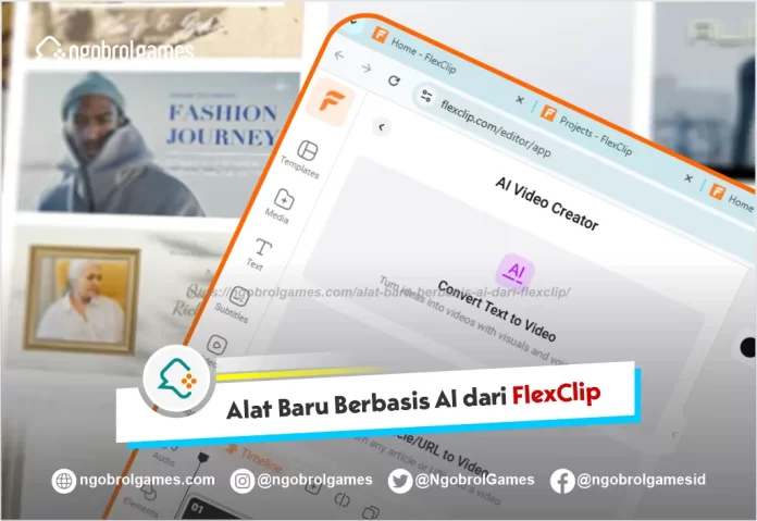 Editor Video AI dari FlexClip