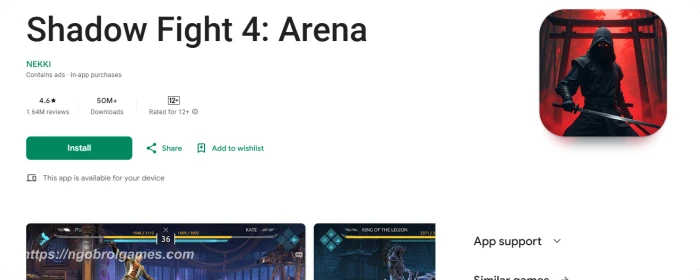 shadow fight 4 arena - ngobrol games