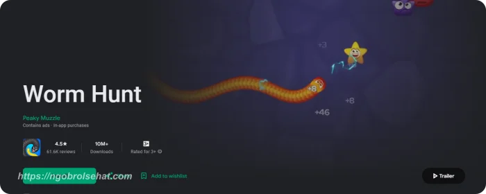 worm hunt - ngobrol games