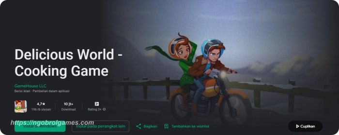 delicious world - ngobrol games
