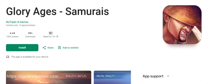 glory ages - samurais -ngobrol games