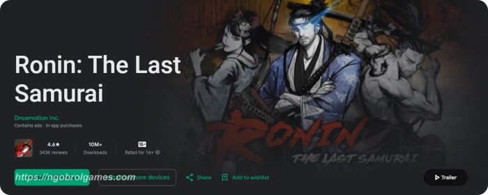 ronin the last samurai - ngobrol games