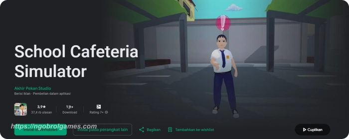 school cafeteria simulator - ngobrol games