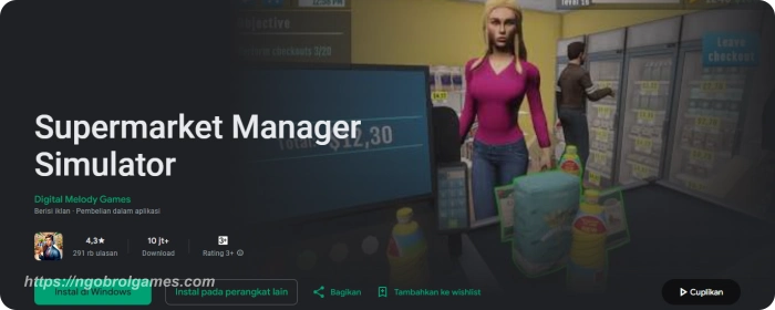 supermarket manager simulator - ngobrol games