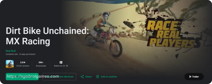 dirt bike unchained - game motor trail android offline