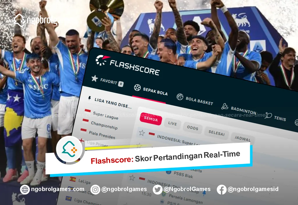 Pakai Flashscore untuk Melihat Skor Pertandingan Secara Real-Time