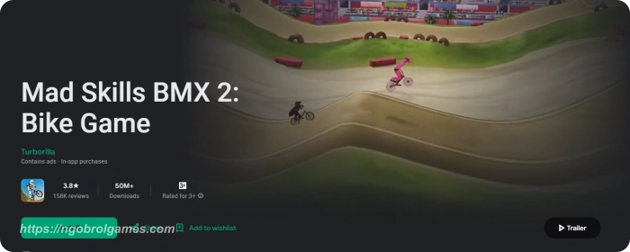mad skills bmx 2 - Game Sepeda Android Offline