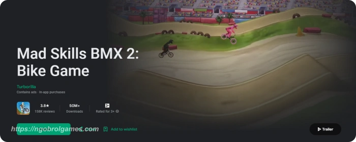 mad skills bmx 2 - game sepeda android terbaru
