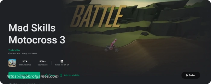 mad skills motocross 3 - game motor trail android offline