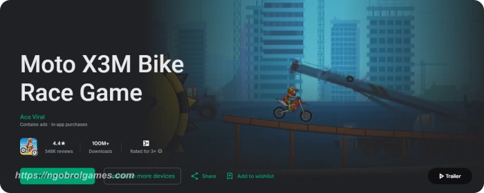 moto x3m - game motor trail android offline