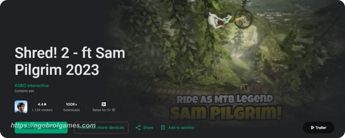 shred! 2 ft sam pilgrim - ngobrol games