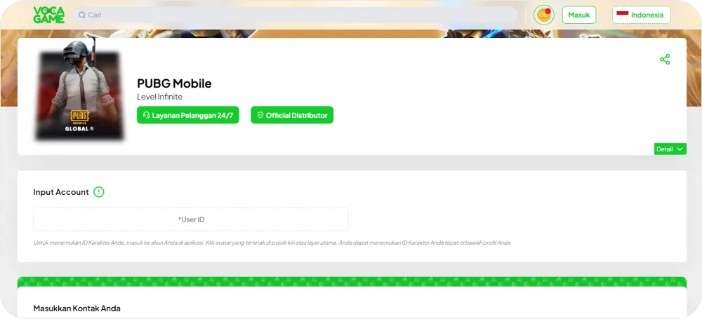 Top Up UC Murah PUBG Mobile: Harga Hemat & Proses Instan di VocaGame