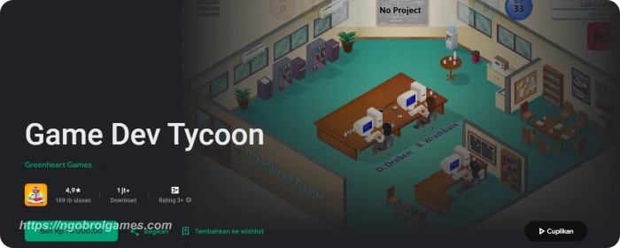 game dev tycoon - game tycoon android offline terbaru