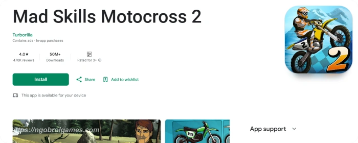 mad skills motocross 2 - game motor trail android terbaru