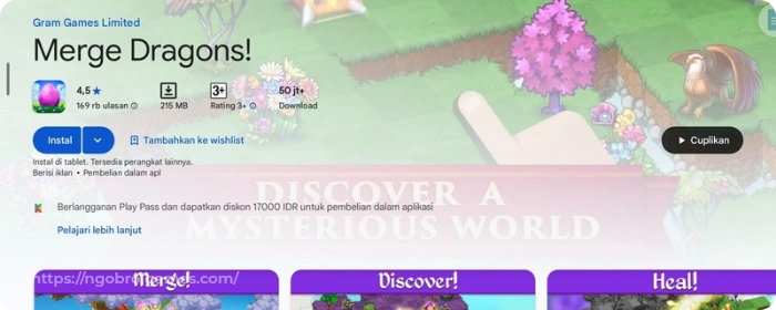 merge dragons - game naga android terbaru