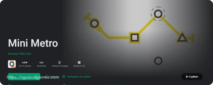 mini metro - game tycoon android offline terbaru