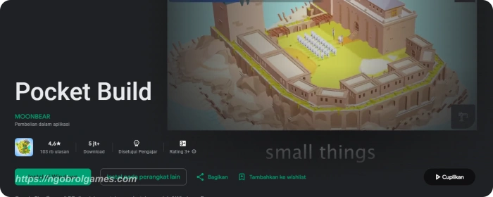 pocket build - game tycoon android offline terbaru