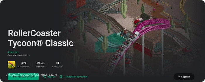 rollercoaster tycoon classic - ngobrol games