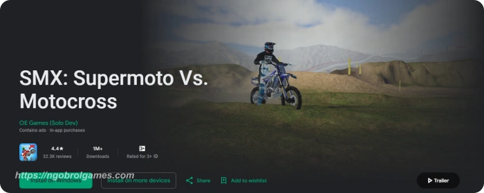 smx supermoto vs motocross - game motor trail android terbaru