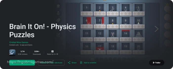 brain it on physics puzzles - ngobrol games