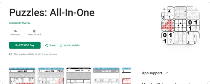 puzzles all in one - game mengasah logika android