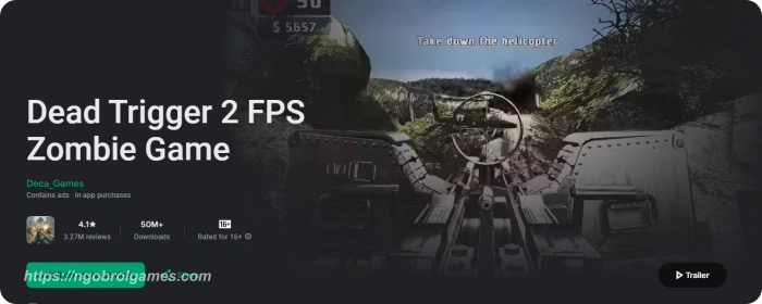 dead trigger 2 fps zombie game - game google tv