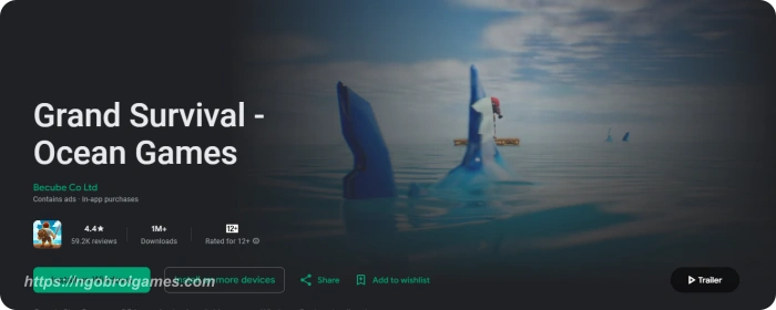 grand survival raft adventure - game survival di laut android offline