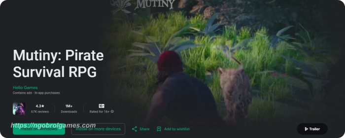 mutiny pirate survival rpg - game bajak laut android