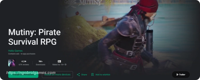mutiny pirate survival rpggame bajak laut android offline