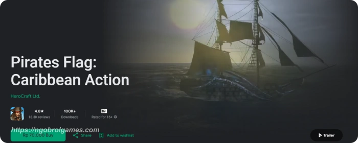 pirates flag caribbean actiongame bajak laut android offline