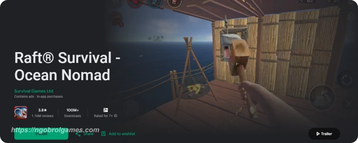 raft survival ocean nomadgame bajak laut android offline