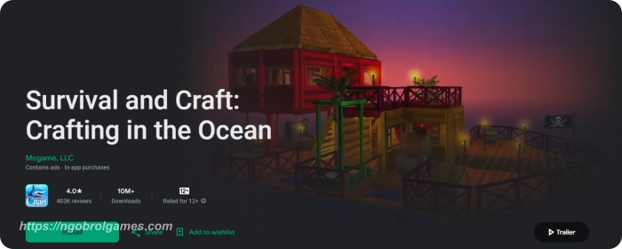 survival and craft crafting in the ocean - ngobrol games