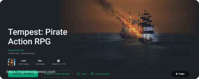 tempest pirate action rpg - ngobrol games