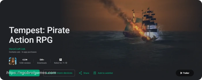 tempest pirate action rpg - ngobrol games